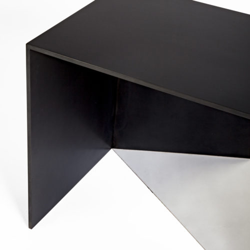 Gunner Footstool- CU Shot - Black