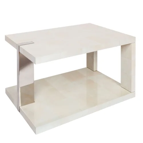 Streamline-Occational-Table_Natural-Parchment-with-Polished-Stainless-Steel-Leg-(1)